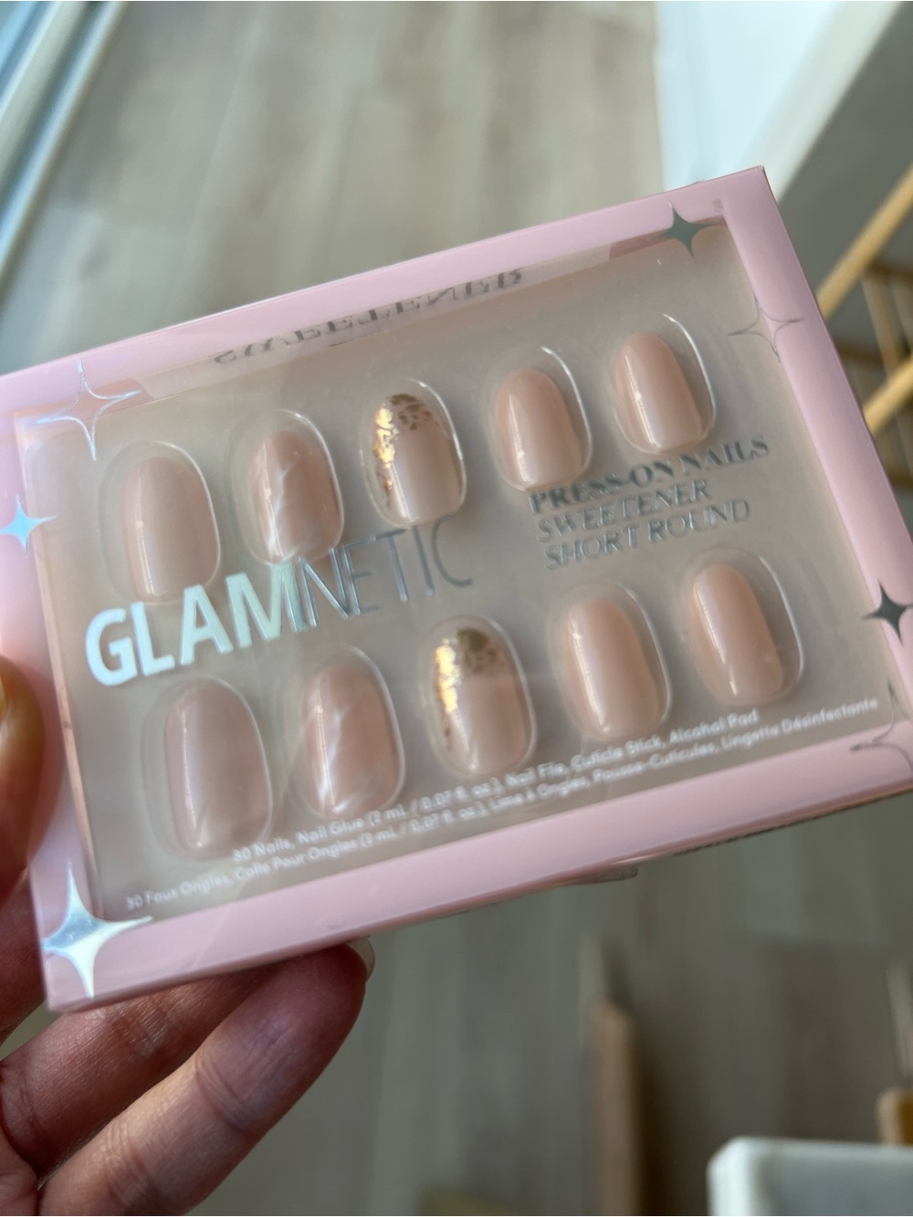 Glamnetics Press-On Nails -Sweetener short round